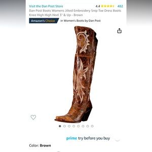 Dan post Boots with a 3 inch heel. Size 10